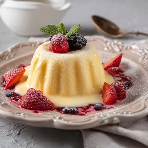 Un dolce con frutta e crema.