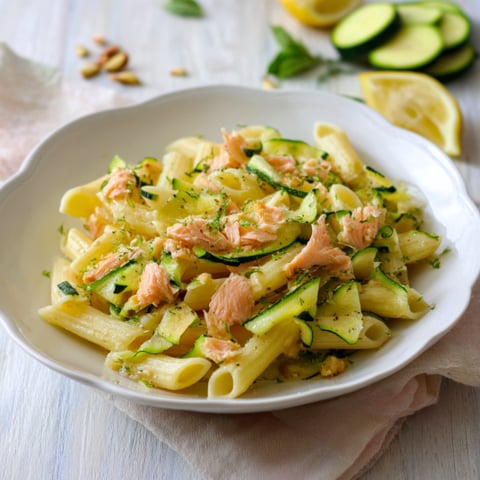 Una tavolata con un piatto di pasta e verdure.