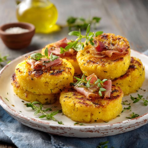 Piatti con bacon e basilico.