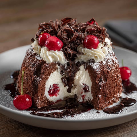 Un dolce con crema e frutta.