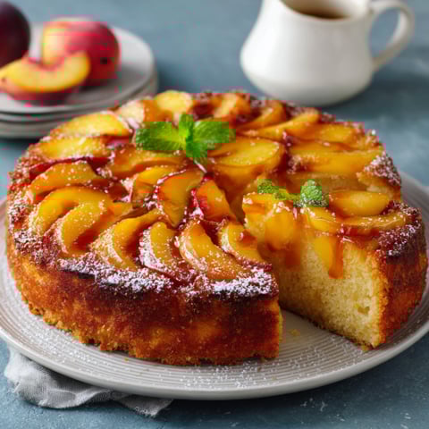 Una torta con frutta e mirtle.