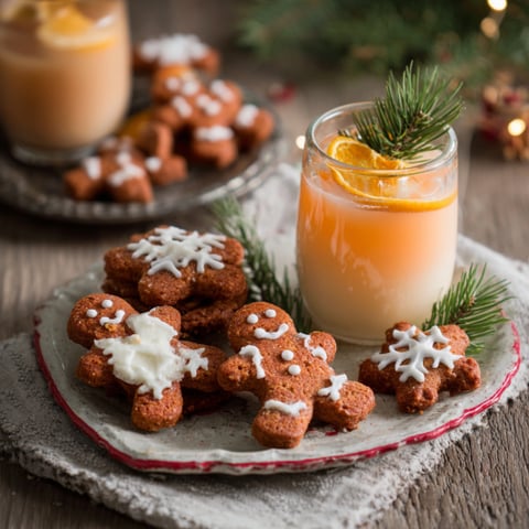 Tazze di caffè e biscotti con decorazioni di cioccolato e zucchero.