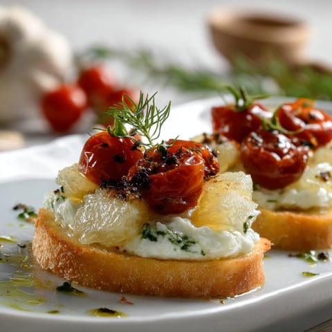 Piatti con pomodori e basilico.