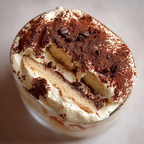 Un bicchiere con delizie dolci.