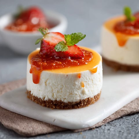 Due bocconcini di formaggio con frullato di strawberry.