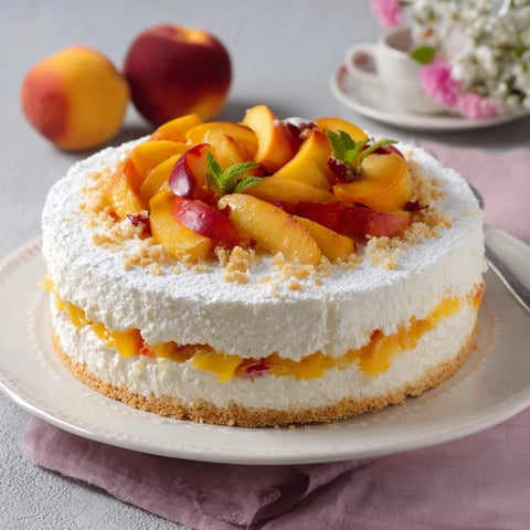 Una torta con frutta fresca e crema.