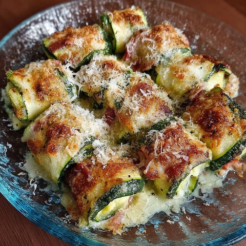 Une recette de zucchini al forno avec des herbes et des fromages.