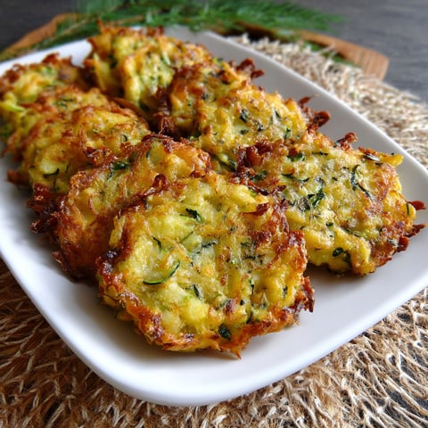 Une assiette de frittelle de zucchini et de patates.