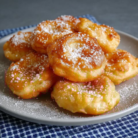 Une plate de fritelles de miel sans olie et sans frittura, une tira l'autre.