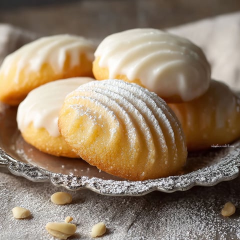 Une pile de raffioli, un dessert traditionnel napolitain, est servie sur un plateau.