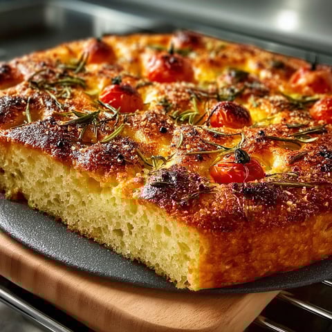 Une focaccia facile et delicieuse, recette facile et collaudée.