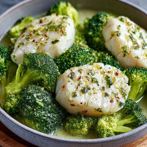Une recette de Filetto saporito con broccoli est servie dans un plat.