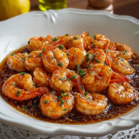 Une assiette de Mazzancolle aromatique au brandy, avec des moules de langoustines et des herbes fraîches.