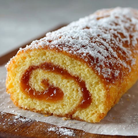 Un délicieux rotolo aux fruits rouges, tel que les myrtilles, est présenté sur une planche de bois.