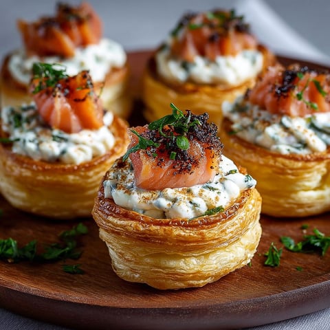 Vol au vent facili salmone, une recette simple et délicieuse.