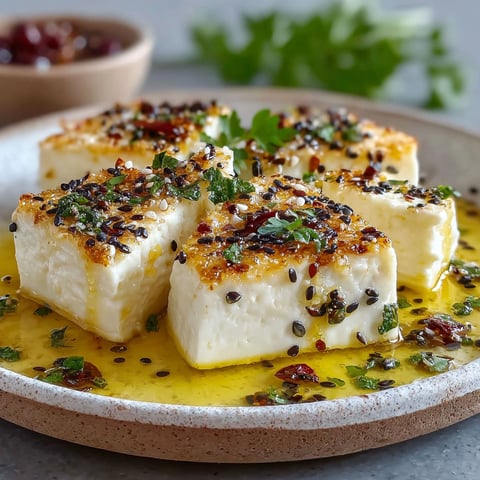 Une recette de feta croccante aux graines de courge.